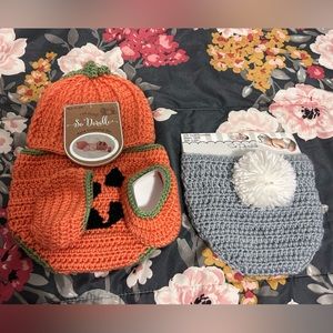 NWT So Dorable Halloween Set and Easter 1 Piece Hand Crocheted 0-6 month